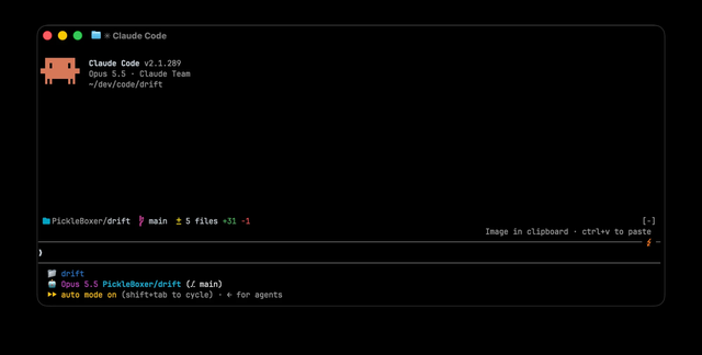 drift mod interface screenshot from its GitHub repository
